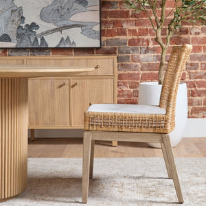   Natural Rattan Dining Chairs (2) | Oroa.com