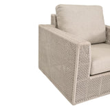 Flat Rope Outdoor Swivel Chair | Living Essentials Tropez
