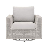 Flat Rope Outdoor Swivel Chair | Living Essentials Tropez