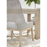 Modern European furniture - Taupe Stripe Rope Dining Chairs (2) - www.oroa.com