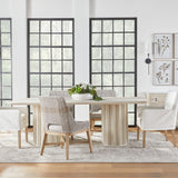 Modern European furniture - Taupe Stripe Rope Dining Chairs (2) - www.oroa.com