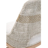 Modern European furniture - Taupe Stripe Rope Dining Chairs (2) - www.oroa.com
