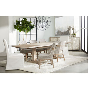   Taupe Stripe Rope Dining Chairs (2) | Oroa.com