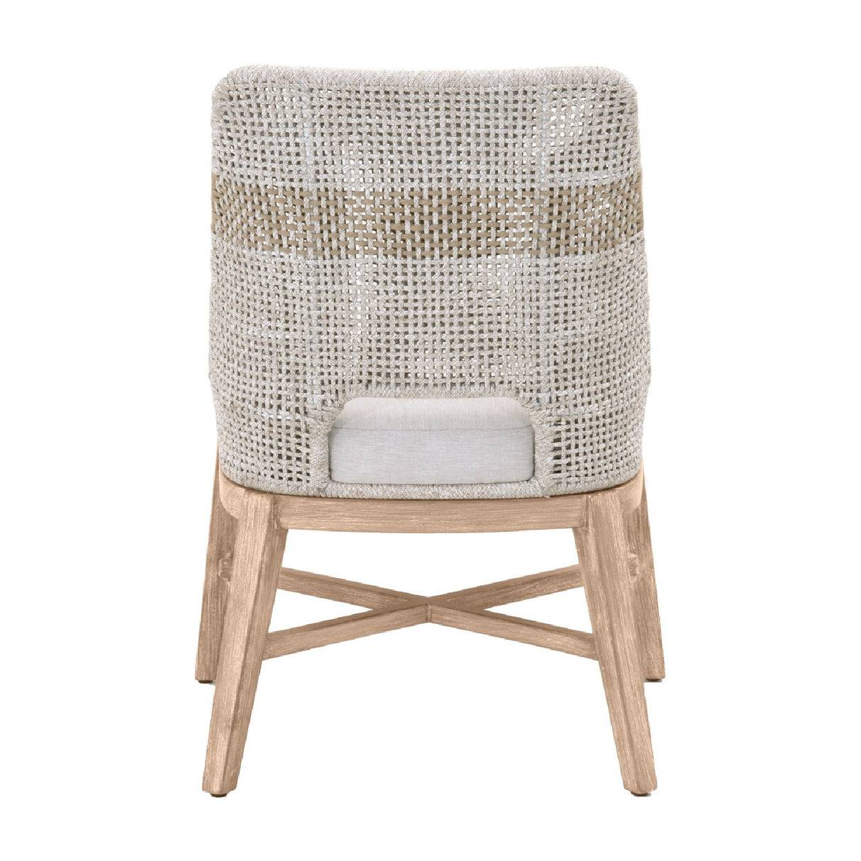   Taupe Stripe Rope Dining Chairs (2) | Oroa.com