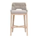 Modern European furniture - Taupe Stripe Rope Bar Stool - www.oroa.com