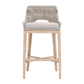 Modern European furniture - Taupe Stripe Rope Bar Stool - www.oroa.com
