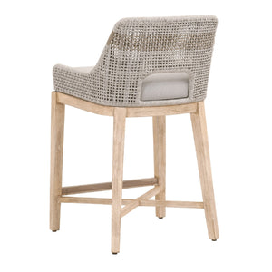   Taupe Stripe Rope Counter Stool | Oroa.com