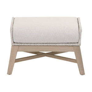  Taupe Rope Outdoor Footstool | Oroa.com