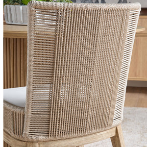   Beige Rope Dining Chairs (2) | Oroa.com