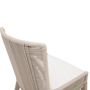   Beige Rope Outdoor Dining Chairs (2) | Oroa.com
