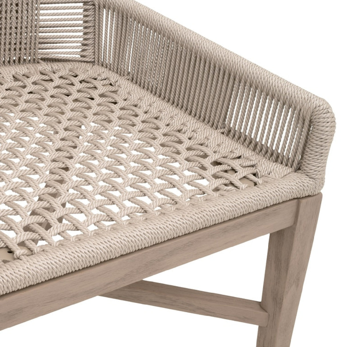   Beige Rope Outdoor Dining Chairs (2) | Oroa.com