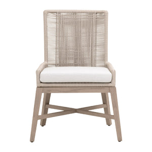   Beige Rope Outdoor Dining Chairs (2) | Oroa.com