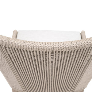   Beige Rope Outdoor Dining Chairs (2) | Oroa.com