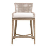 Modern European furniture - Beige Twist Rope Counter Stool - www.oroa.com