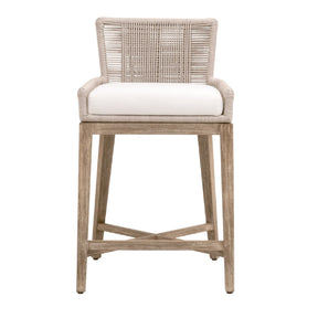 Modern European furniture - Beige Twist Rope Counter Stool - www.oroa.com