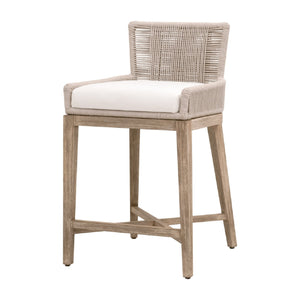   Beige Twist Rope Counter Stool | Oroa.com