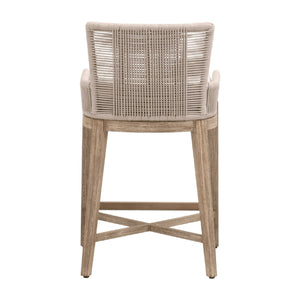   Beige Twist Rope Counter Stool | Oroa.com