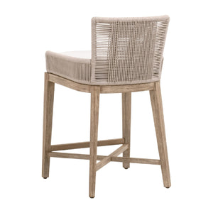   Beige Twist Rope Counter Stool | Oroa.com