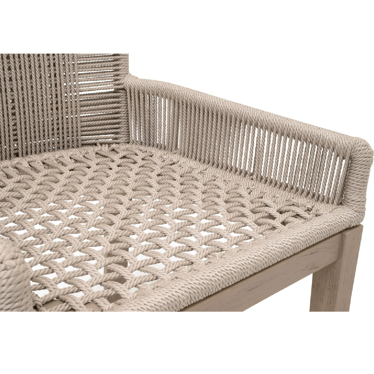   Beige Rope Outdoor Counter Stool | Oroa.com
