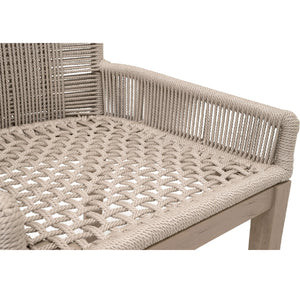   Beige Rope Outdoor Counter Stool | Oroa.com
