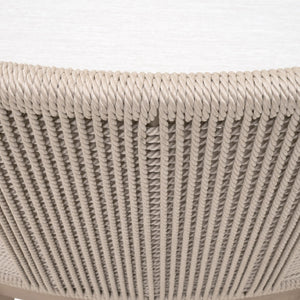   Beige Rope Outdoor Counter Stool | Oroa.com