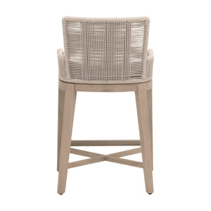   Beige Rope Outdoor Counter Stool | Oroa.com