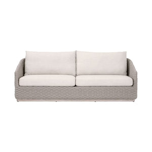   Taupe Oval Rope Outdoor Sofa | Oroa.com