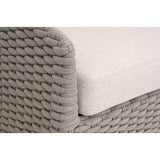 Taupe Oval Rope Outdoor Sofa | Living Essentials Caspian
