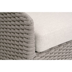   Taupe Oval Rope Outdoor Sofa | Oroa.com