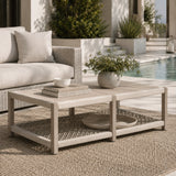 Slatted Teak Outdoor Coffee Table | Living Essentials Wrap