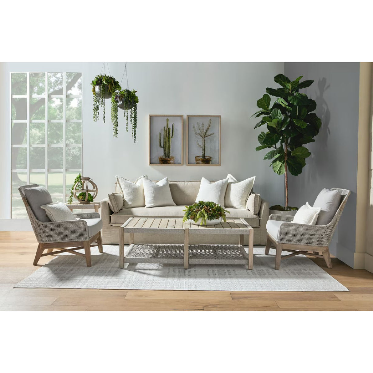   Slatted Teak Outdoor Coffee Table | Oroa.com
