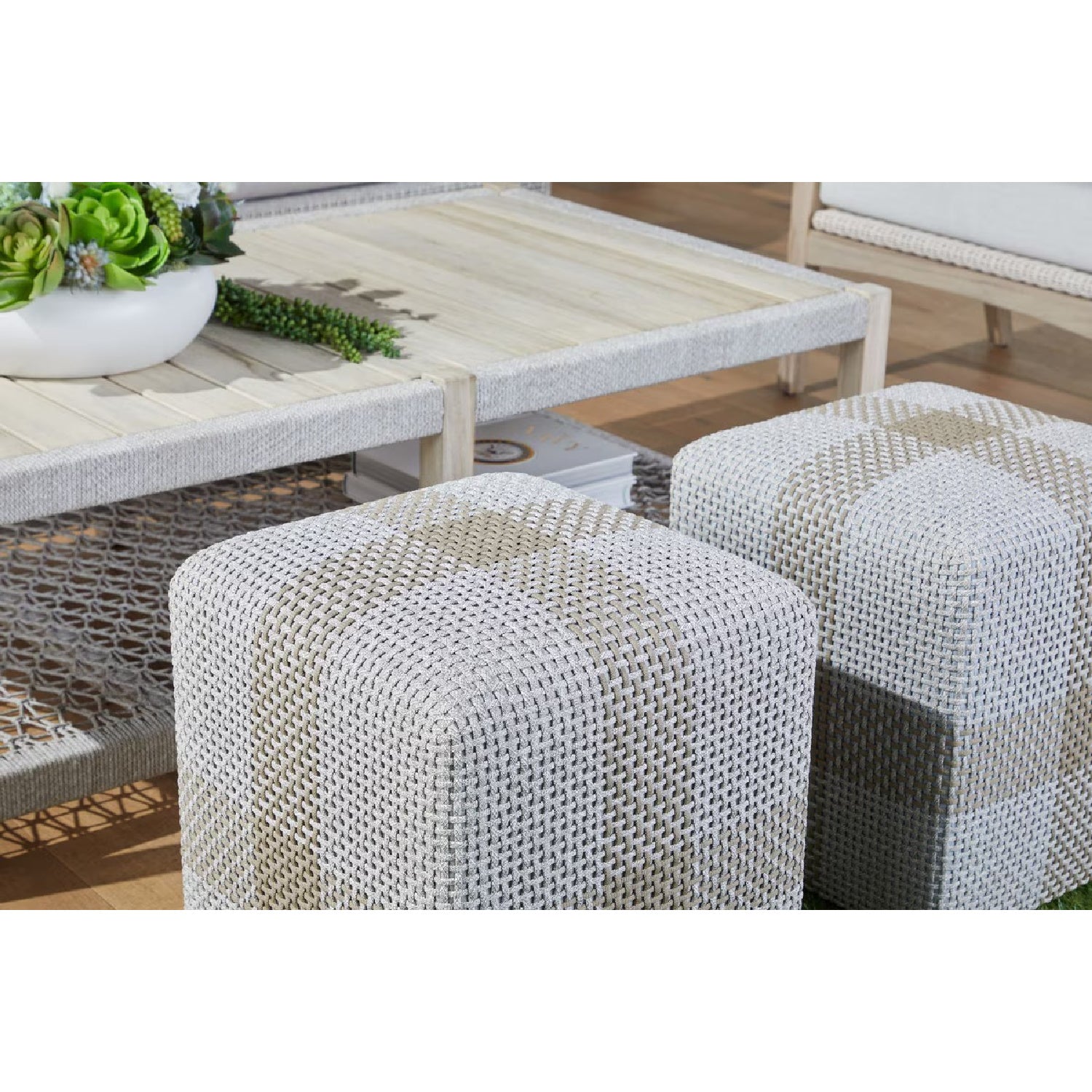 Slatted Teak Outdoor Coffee Table | Living Essentials Wrap
