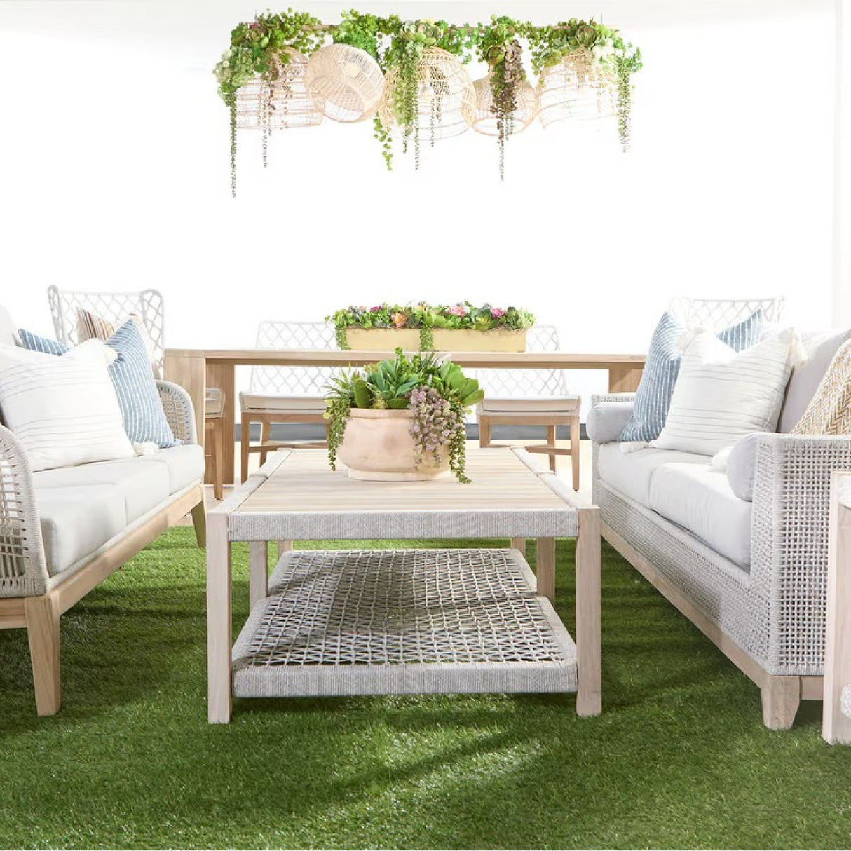   Slatted Teak Outdoor Coffee Table | Oroa.com