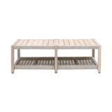 Slatted Teak Outdoor Coffee Table | Living Essentials Wrap