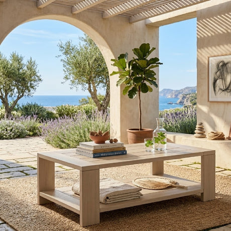   Teak Scandinavian Outdoor Coffee Table | Oroa.com