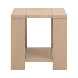 Teak Scandinavian Outdoor End Table | Living Essentials Sur