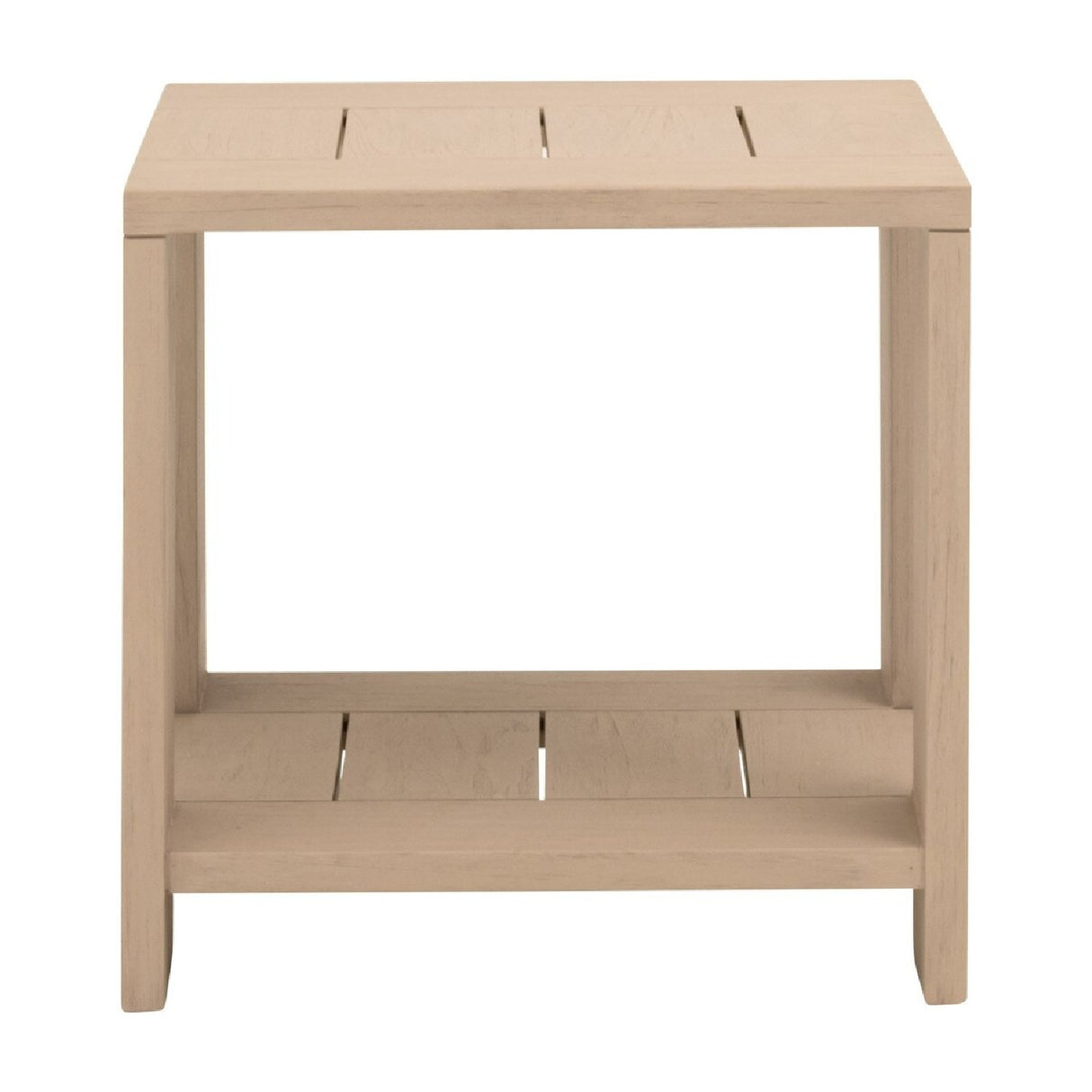  Teak Scandinavian Outdoor End Table | Oroa.com