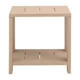Teak Scandinavian Outdoor End Table | Living Essentials Sur