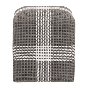   Modern European furniture - Woven Flat Rope Indoor/Outdoor Ottoman - www.oroa.com | Oroa.com