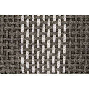   Modern European furniture - Woven Flat Rope Indoor/Outdoor Ottoman - www.oroa.com | Oroa.com
