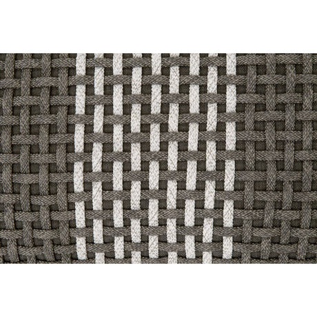 Modern European furniture - Woven Flat Rope Indoor/Outdoor Ottoman - www.oroa.com