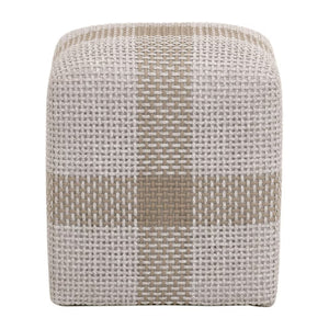  Modern European furniture - Woven Flat Rope Indoor/Outdoor Ottoman - www.oroa.com | Oroa.com