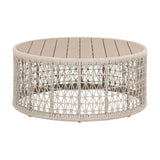 Beige Rope Outdoor Coffee Table | Living Essentials Knit
