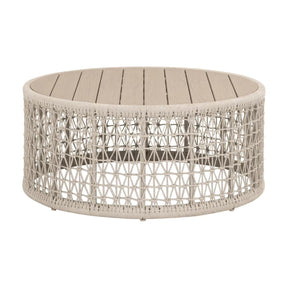 Modern European furniture - Beige Rope Outdoor Coffee Table - www.oroa.com