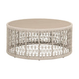 Beige Rope Outdoor Coffee Table | Living Essentials Knit