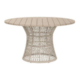 Beige Rope Outdoor Dining Table | Living Essentials Knit