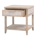 Modern European furniture - Gray Mahogany 1-Drawer Nightstand - www.oroa.com