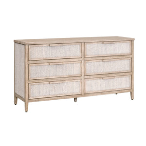   Gray Mahogany 6-Drawer Double Dresser | Oroa.com
