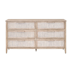   Gray Mahogany 6-Drawer Double Dresser | Oroa.com