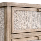 Modern European furniture - Gray Mahogany 6-Drawer Double Dresser - www.oroa.com